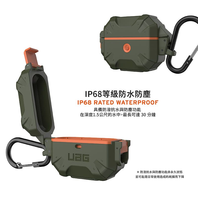 IP68等級防水防塵 具備防潑抗水與防塵功能 在深度1.5公尺的水中,最長可達30分鐘 防潑抗水與防塵功能非永久狀態 並可能隨日常使用造成的耗損而下降 