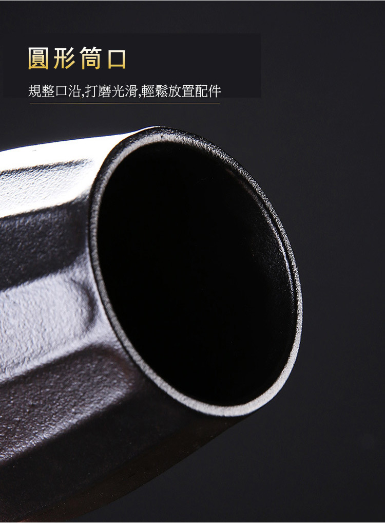 圓形筒口 規整口沿,打磨光滑,輕鬆放置配件 