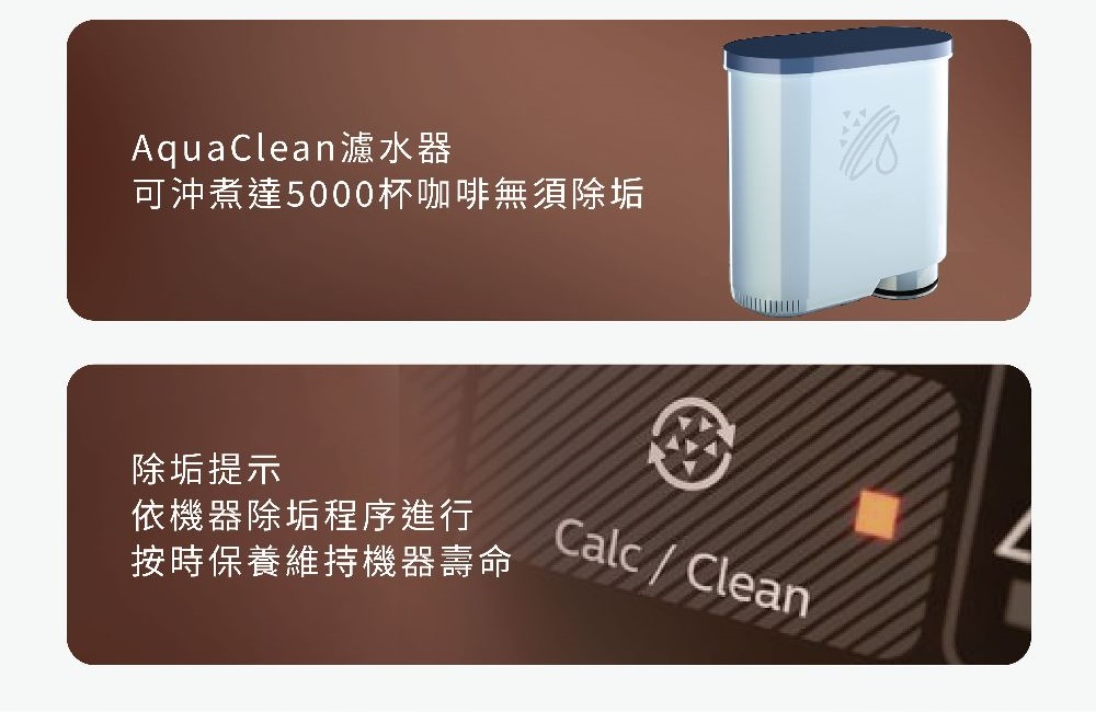 AquaCleanæ¿¾æ°´å¨ å¯æ²ç®é5000æ¯åå¡ç¡é é¤å¢ é¤å¢æç¤º ä¾æ©å¨é¤å¢ç¨åºé²è¡ ææä¿é¤ç¶­ææ©å¨å£½å½ 