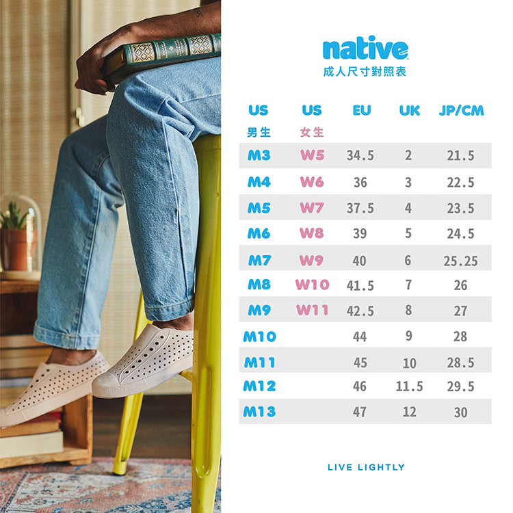 【Native Shoes】JEFFERSON 男/女鞋(天空之城)