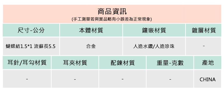 手工測量若與實品略有小誤差為正常現象