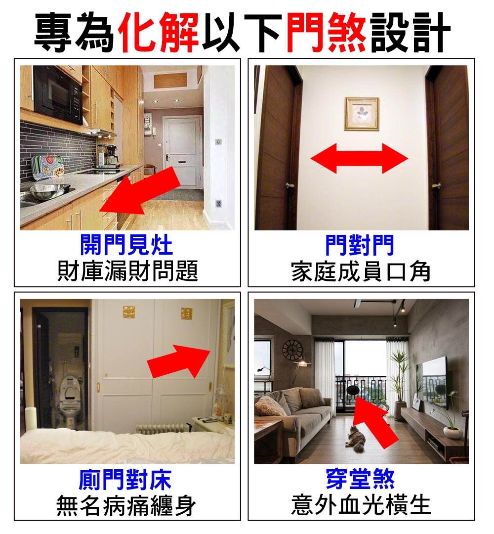 專為化解以下門煞設計