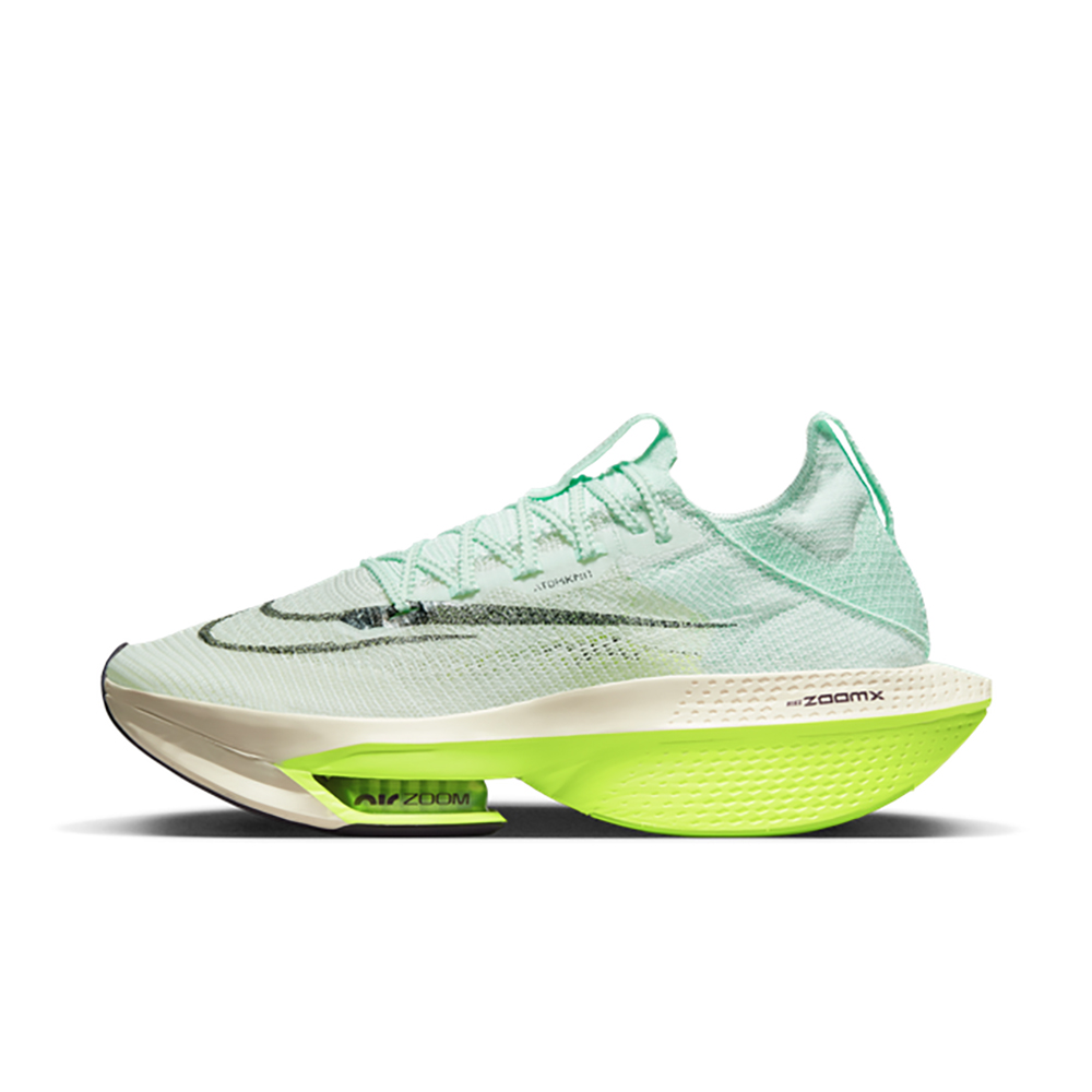 NIKE 耐吉】慢跑鞋運動鞋NIKE AIR ZOOM ALPHAFLY NEXT% 2 男鞋綠黃