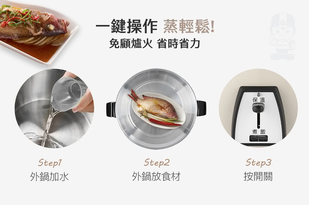 免顧爐火 省時省力