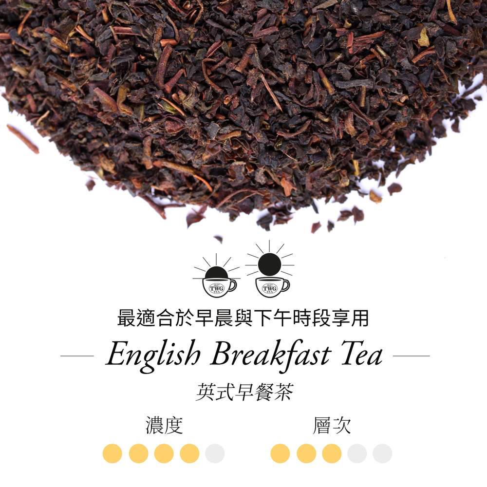 濃度 最適合於早晨與下午時段享用 英式早餐茶 層次 