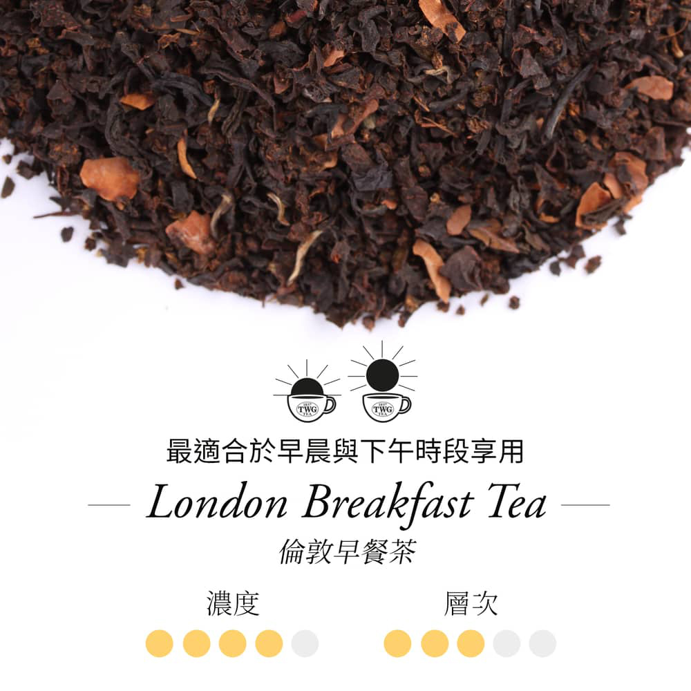 濃度 最適合於早晨與下午時段享用 倫敦早餐茶 層次 