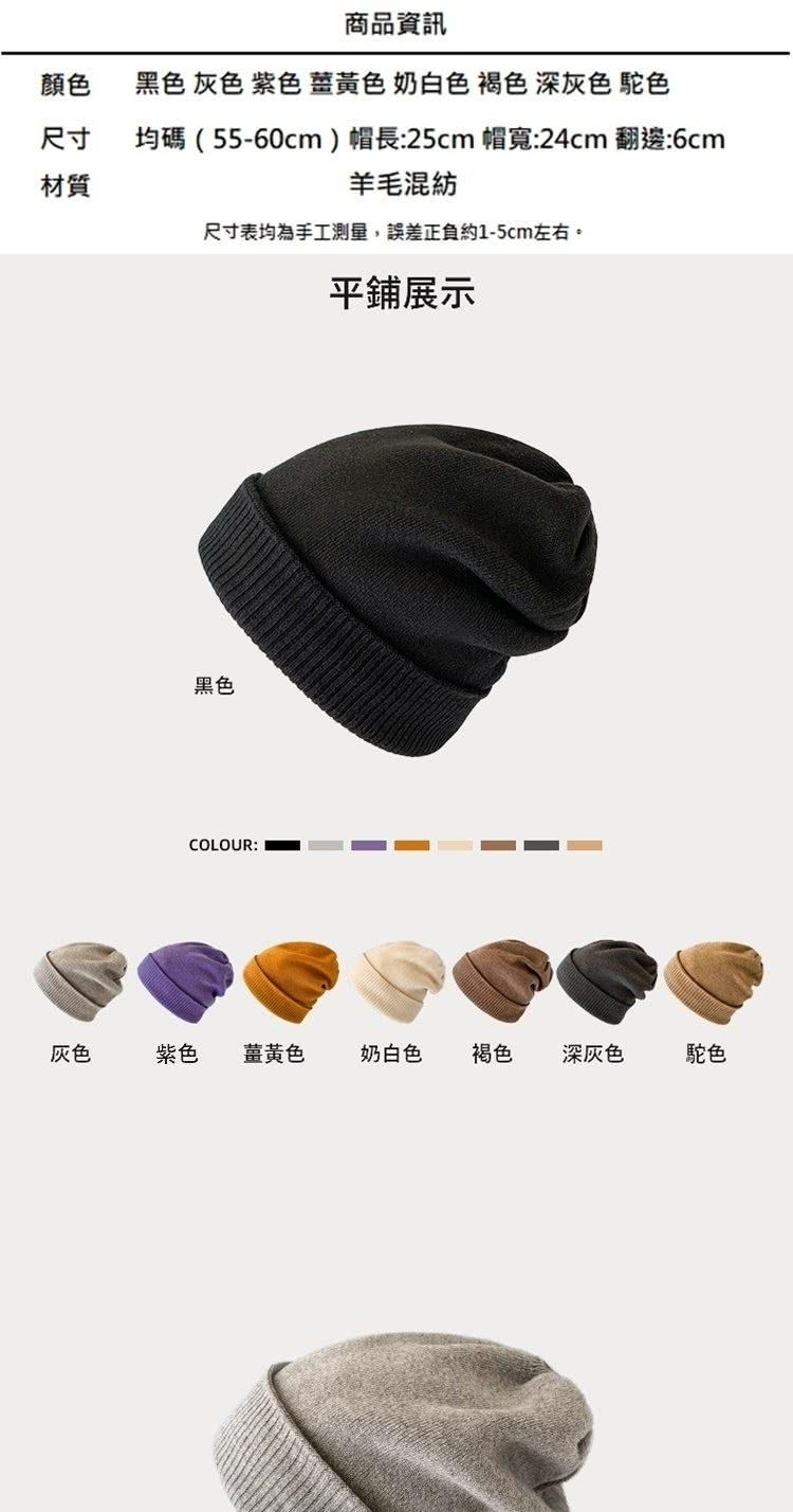均碼5560cm帽長25cm 帽寬24cm 翻邊6cm