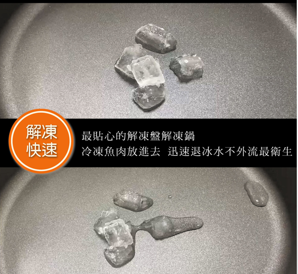 解凍 快速 最貼心的解凍盤解凍鍋 冷凍魚肉放進去 迅速退冰水不外流最衛生