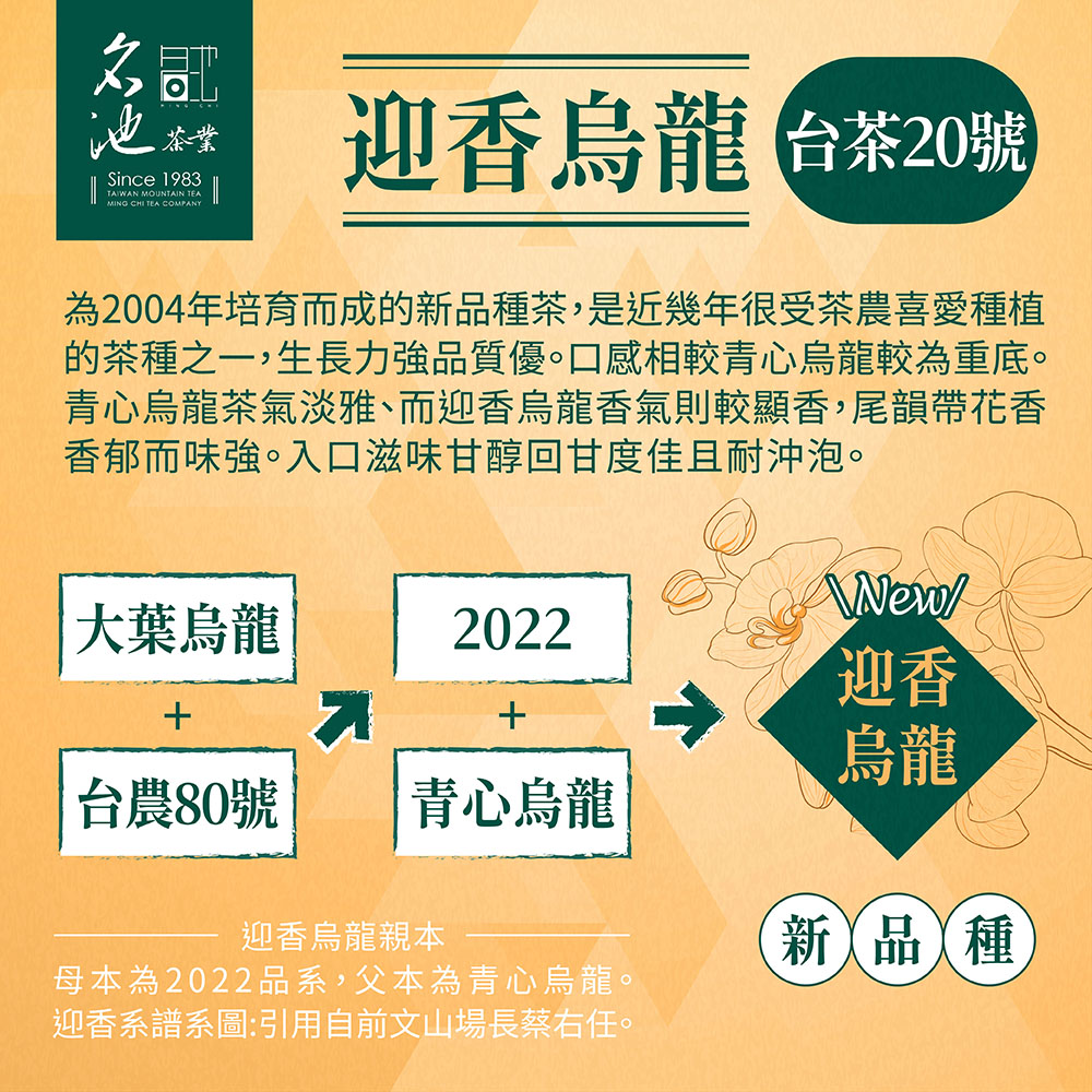 為2004年培育而成的新品種茶,是近幾年很受茶農愛種植