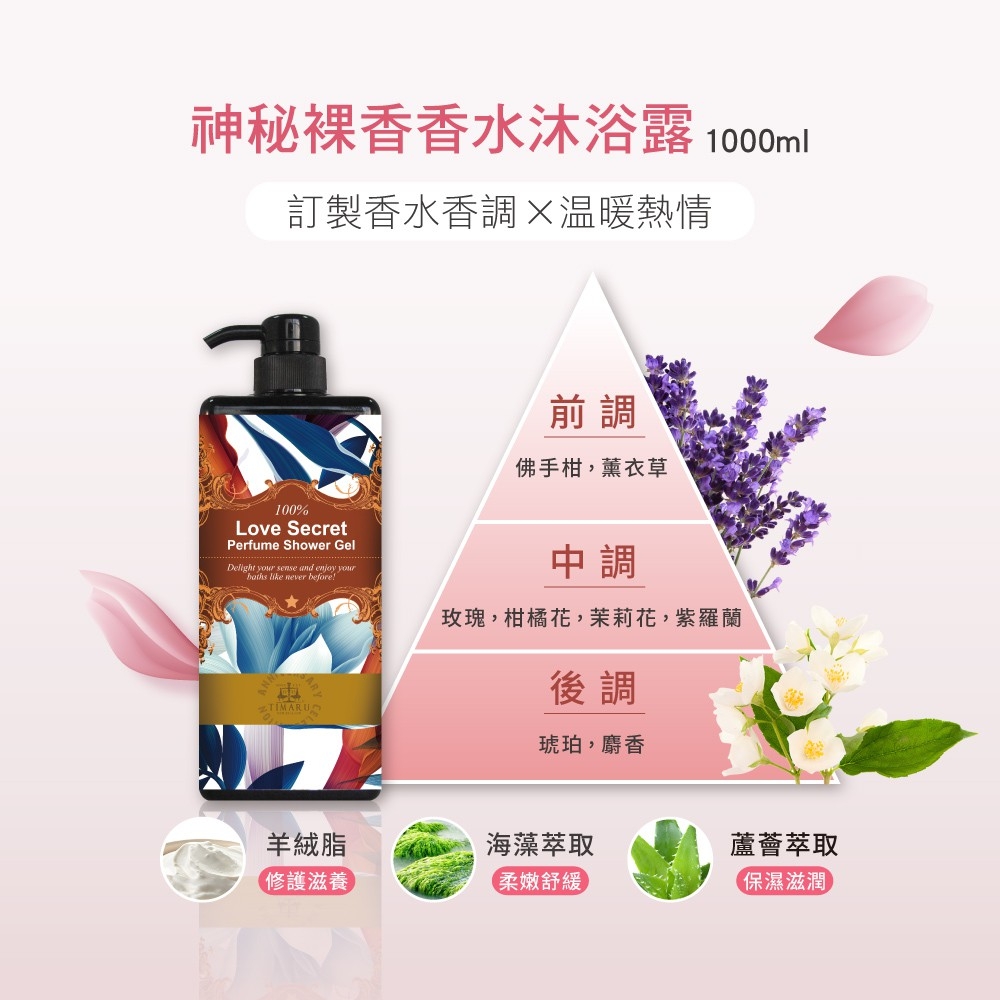 神秘裸香香水沐浴露 1000ml