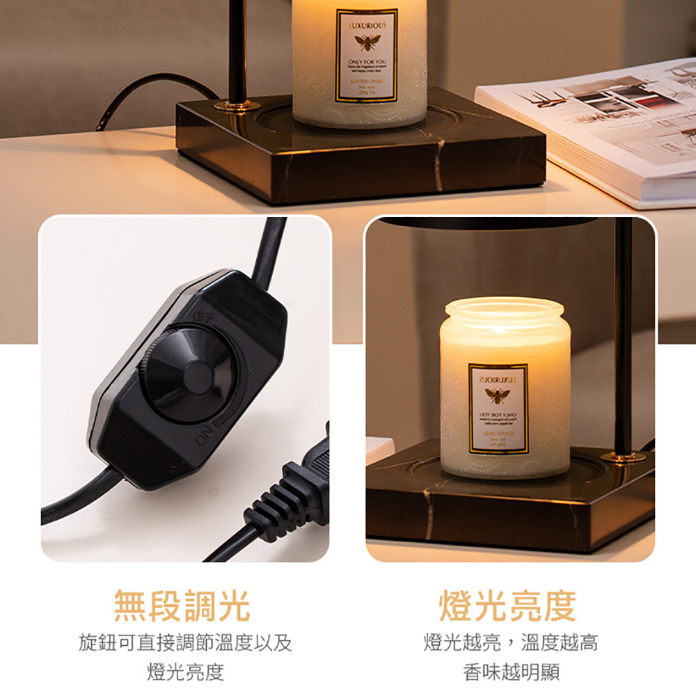 旋鈕可直接調節溫度以及