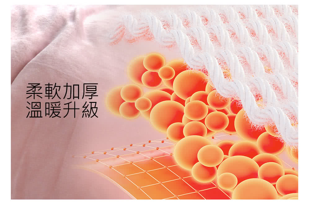 柔軟加厚 溫暖升級 
