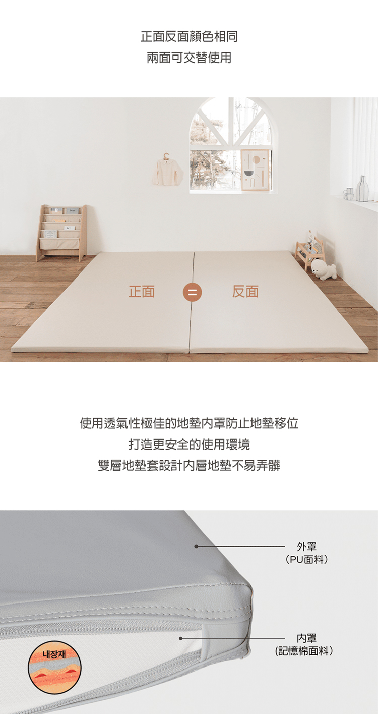 Alzipmat - 韓國 G系列200x140CM無縫式地墊-銀河灰