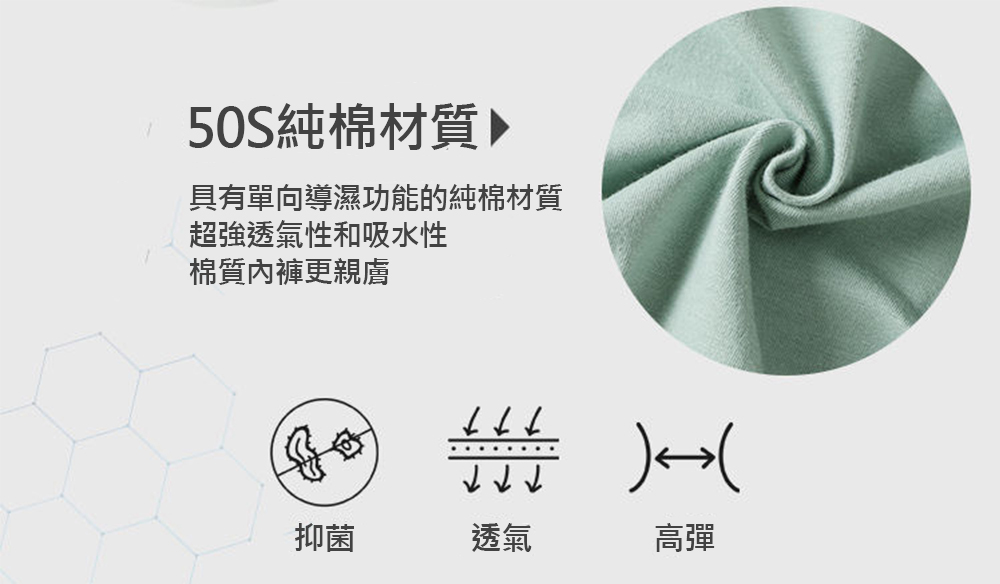 具有單向導濕功能的純棉材質