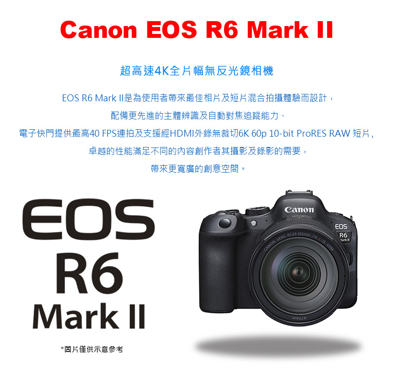 電子快門提供最高40 FPS連拍及支援經HDMI外錄無裁切6K 60p 10bit ProRES RAW 短片,