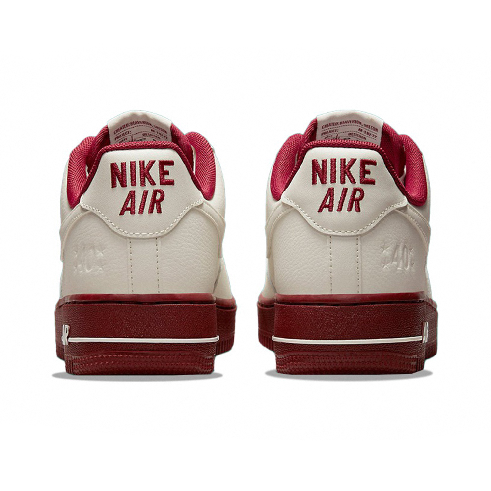 Nike Air Force 1 Low 40th Anniversary 40周年紀念酒紅奶油休閒鞋