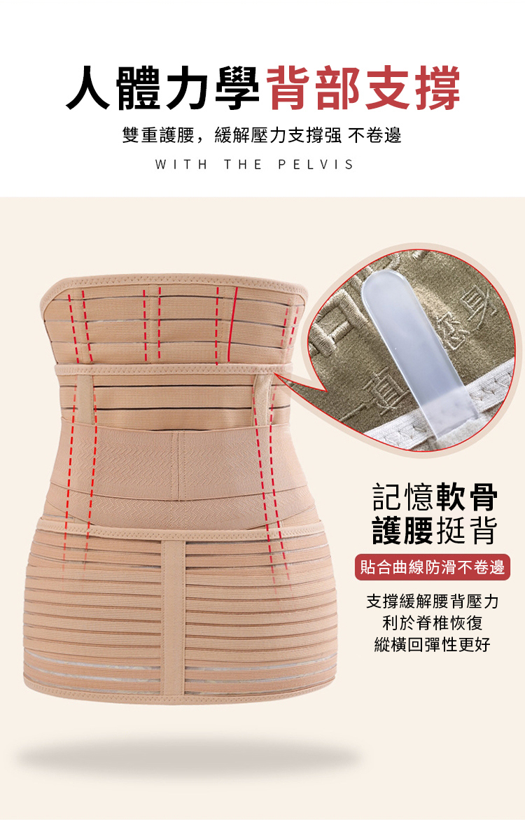 雙重護腰,緩解壓力支撐強 不卷邊