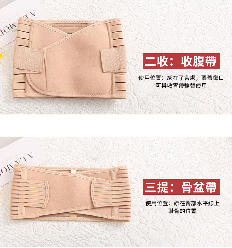使用位置綁在子宮處,覆蓋傷口