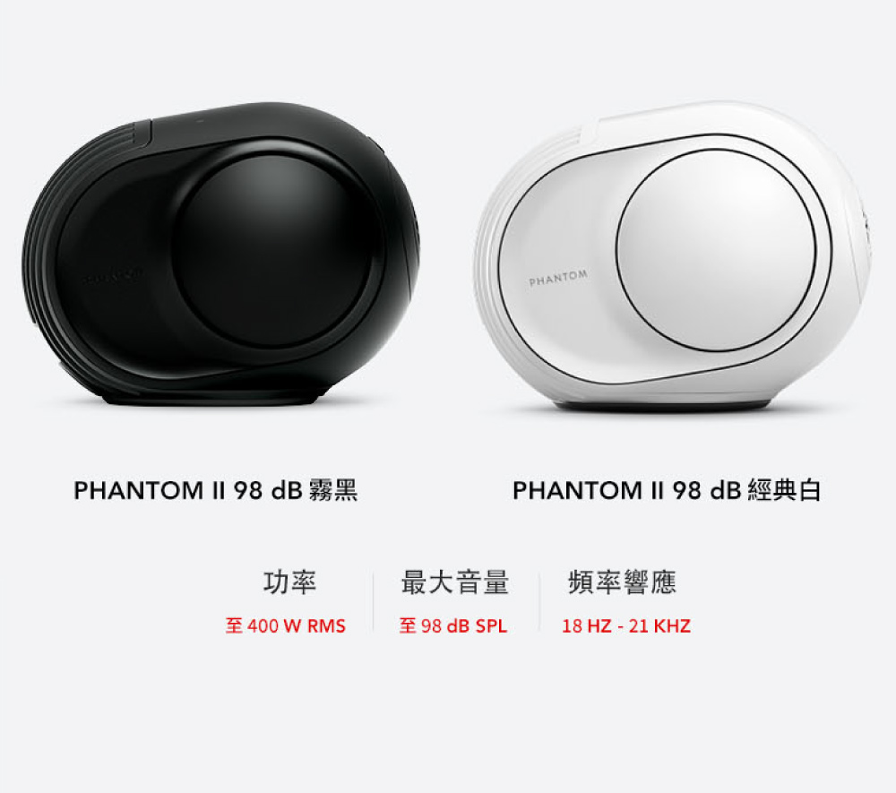 PHANTOM II 98 dB 霧黑