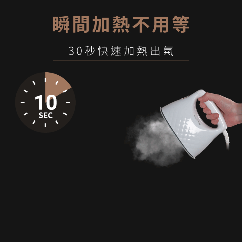 瞬間加熱不用等 30秒快速加熱出氣 