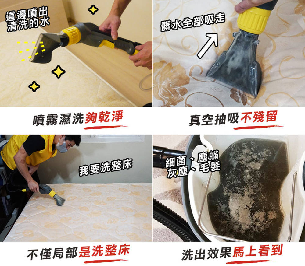 不僅局部是洗整床
