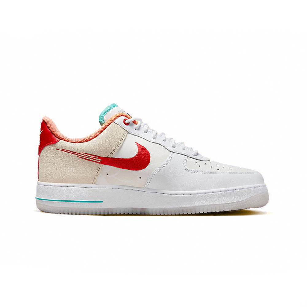 Nike Air Force 1 Low Just Do It White Red Teal 兔年紅青藍FD4205