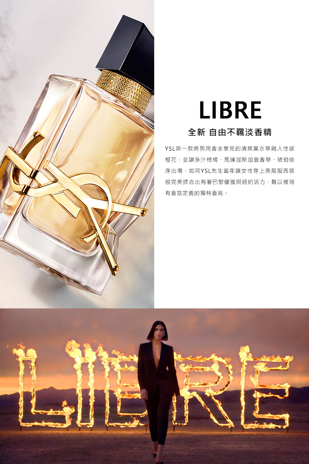 YSL第一款將男用香水常見的清爽薰衣草融人性感