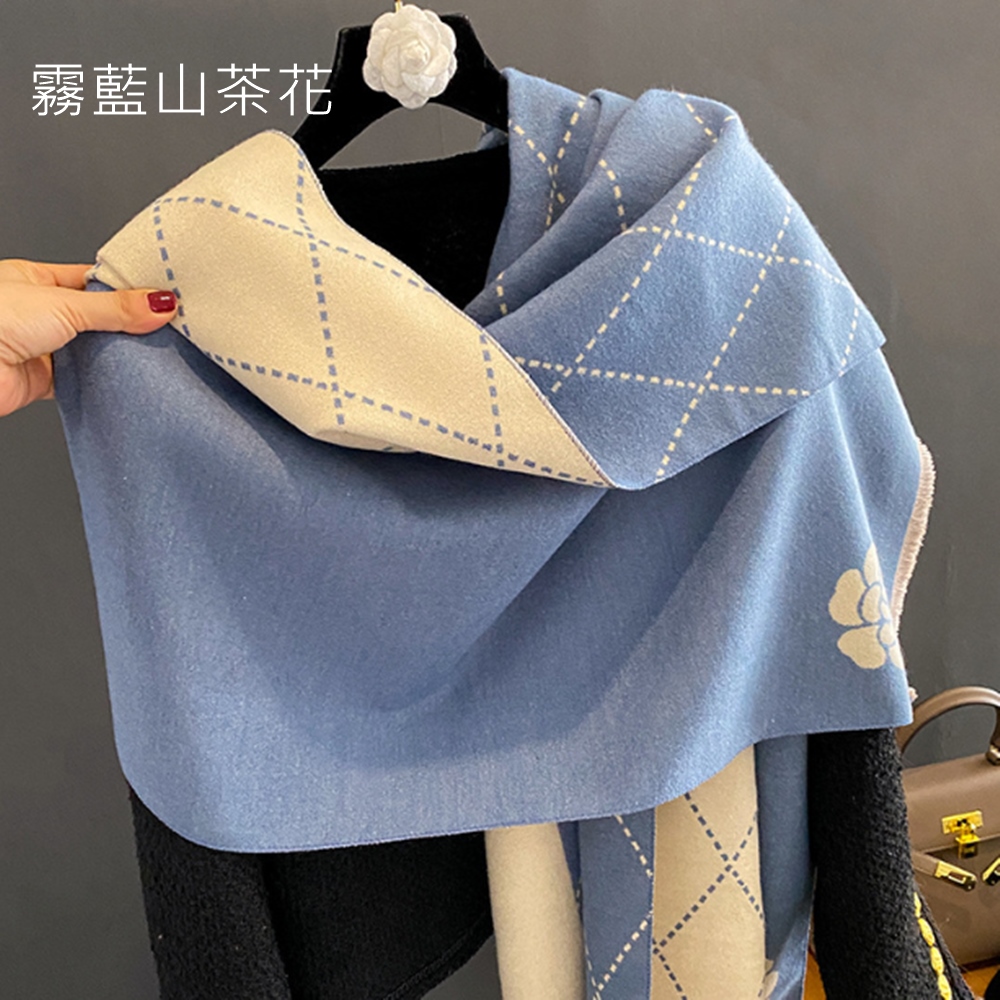 霧藍山茶花 