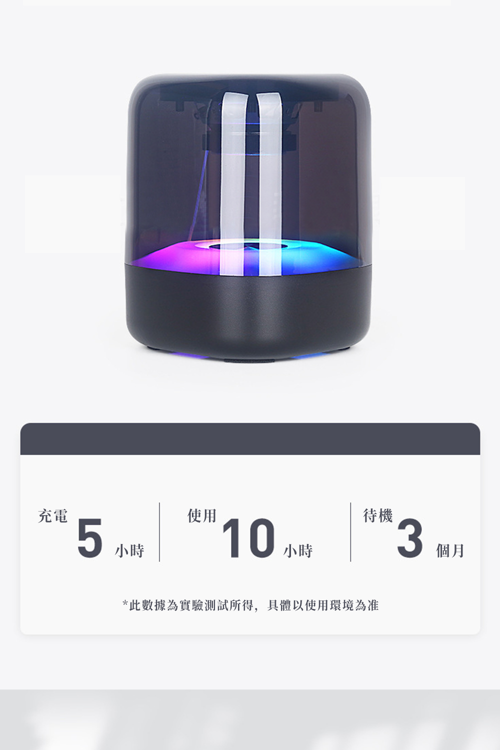 充電 待機 小時 此數據為實驗測試所得,具體以使用環境為准 個月 