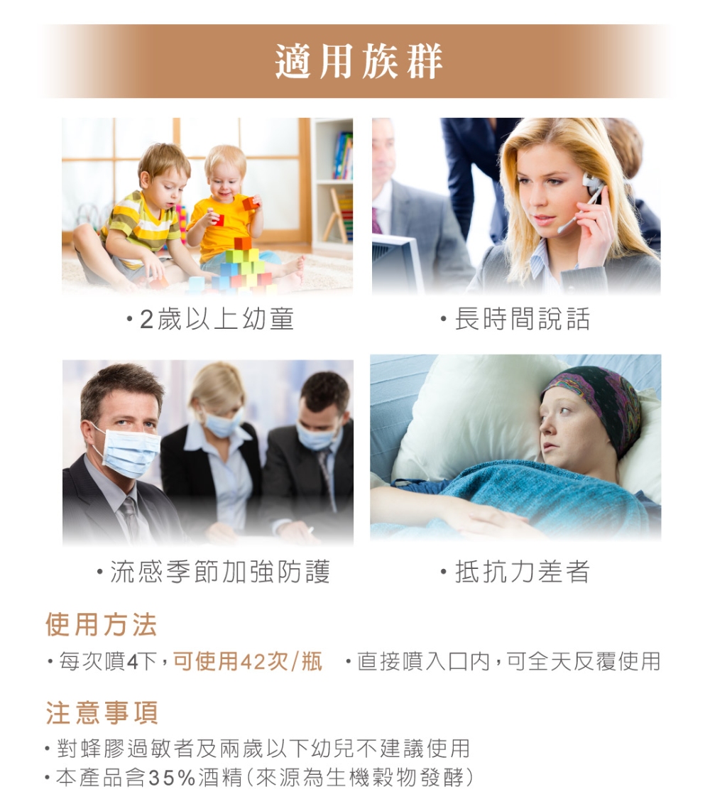 每次噴4下,可使用42次瓶 直接噴入口内,可全天反覆使用