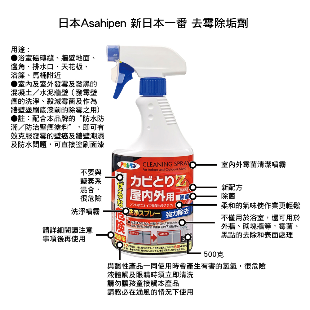 日本Asahipen 新日本一番 去霉除垢劑