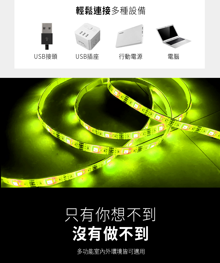 多功能室內外環境皆可適用
