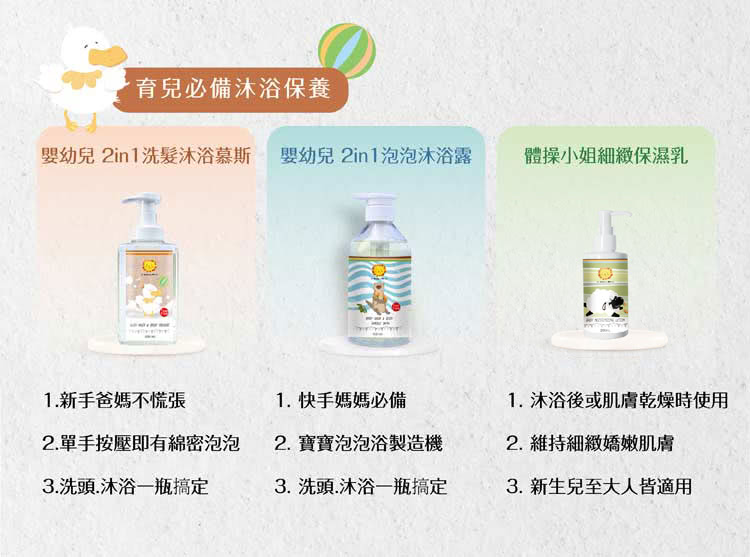 嬰幼兒 2in1洗髮沐浴慕斯