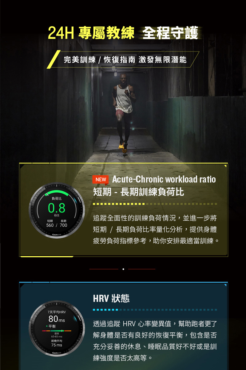 透過追蹤 HRV 心率變異值,幫助跑者更了