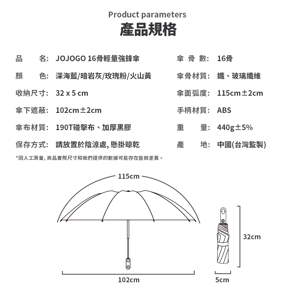 因人工測量, 商品實際尺寸和我們提供的數據可能存在些微差異。