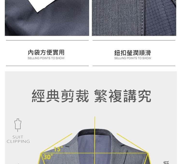 內袋方便實用 鈕扣瑩潤順滑 經典剪裁 繁複講究 2工 