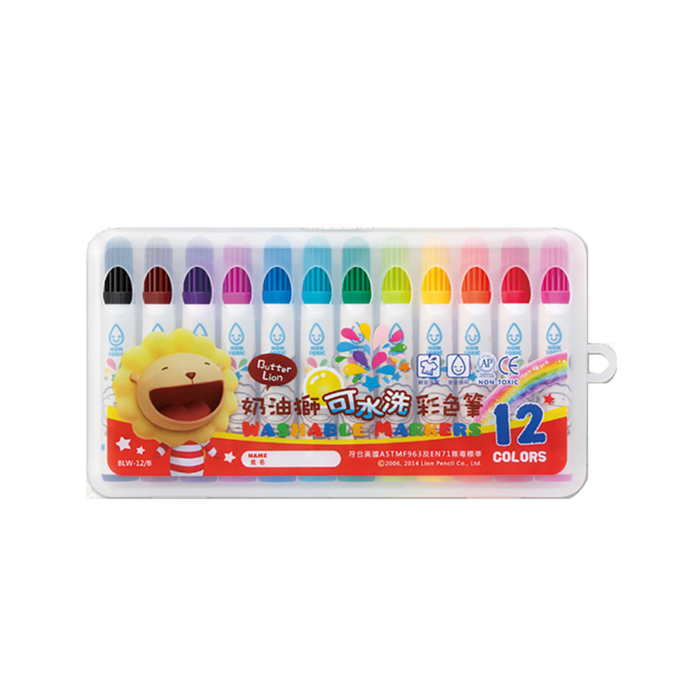 片名 奶油獅可水洗彩色筆 符合美国ASTMF963及EN71專 COLORS 