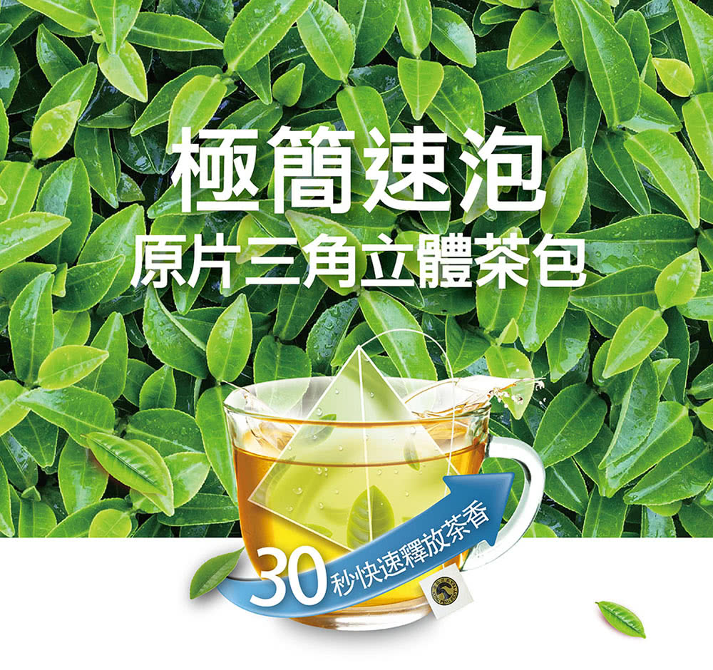 極簡速泡 原片三角立體茶包 秒快速釋放茶香 