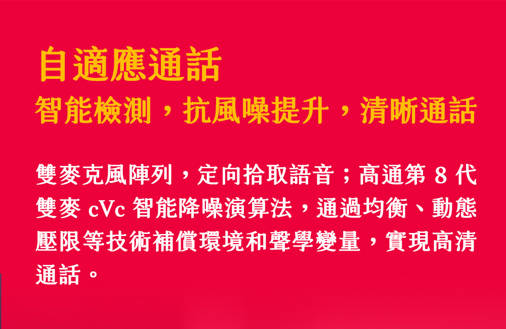 雙麥cVc 智能降噪演算法,通過均衡、動態