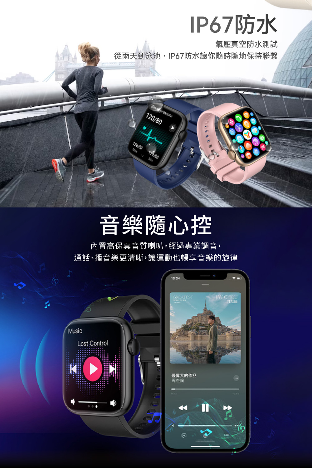 從雨天到泳池,IP67防水讓你隨時隨地保持聯繫