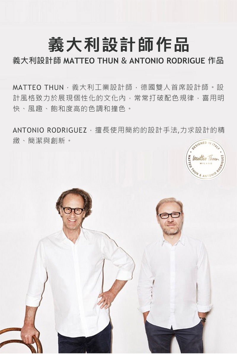 ç¾©å¤§å©è¨­è¨å¸« MATTEO THUN  ANTONIO RODRIGUE ä½å