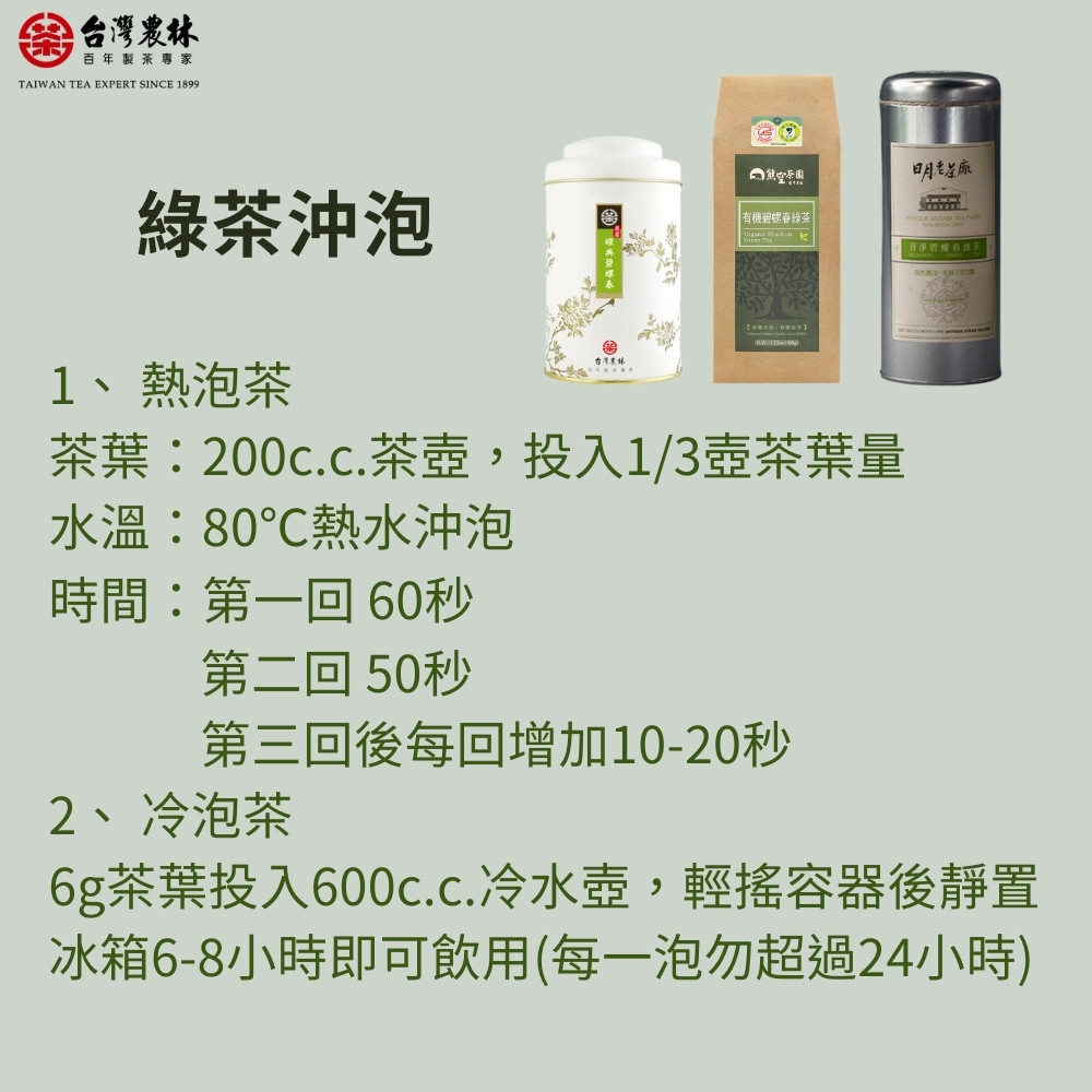 6g茶葉投入600c.c.冷水壺,輕搖容器後靜置