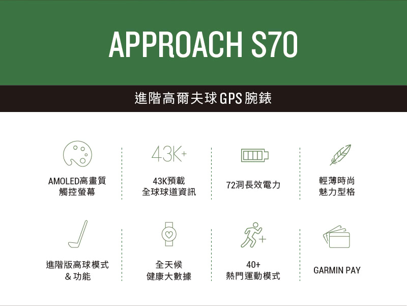 進階高爾夫球GPS 腕錶