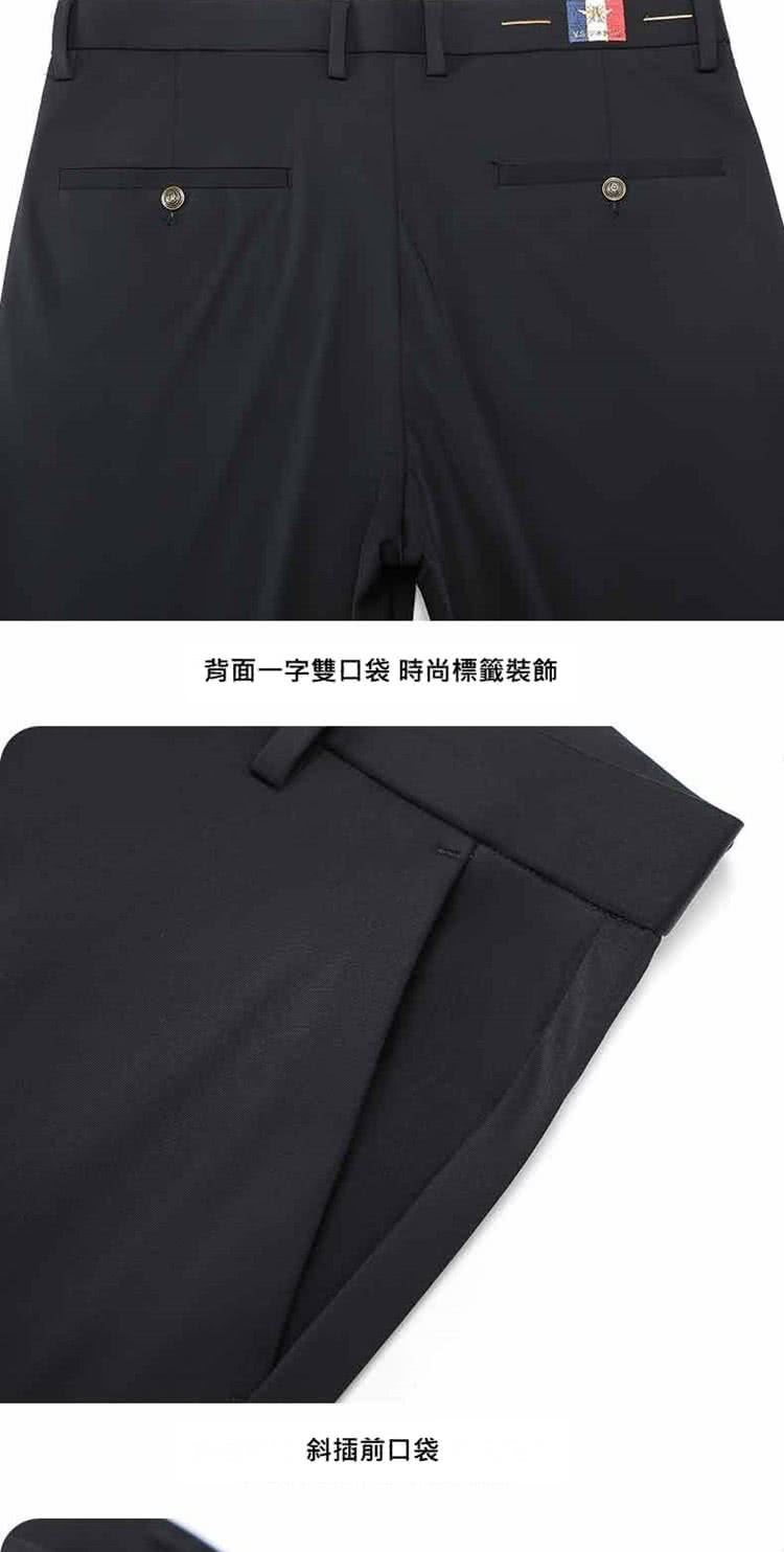 背面一字雙口袋 時尚標籤裝飾 斜插前口袋 