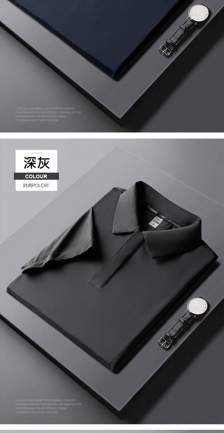 æ·±ç° æ¶å°POLOè¡« 