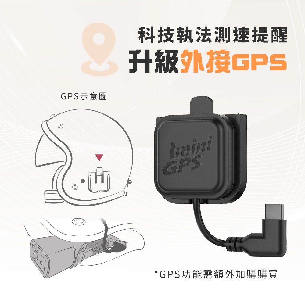 科技執法測速提醒 2 升級外接GPS GPS示意圖 GPS功能需額外加購購買 