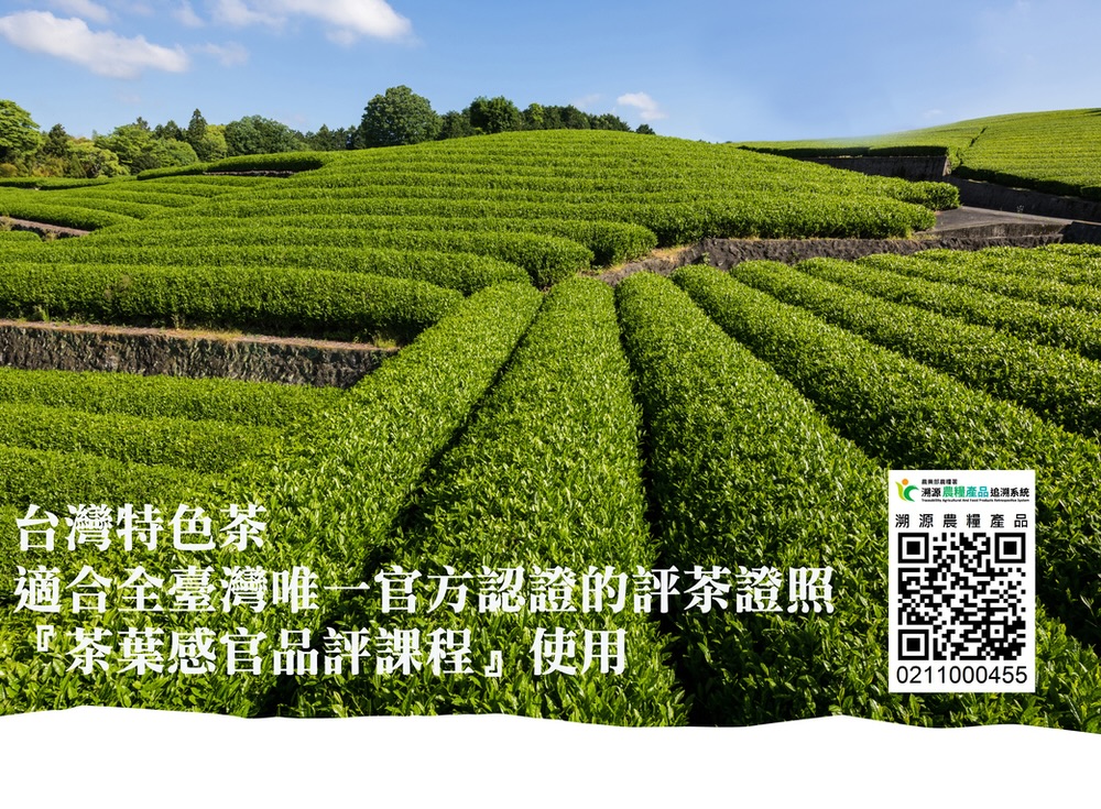 台灣特色茶 適合全臺灣唯一官方認證的評茶證照 茶葉感官品評課程使用 鴻源農糧產品追溯系統 溯源農糧產品 