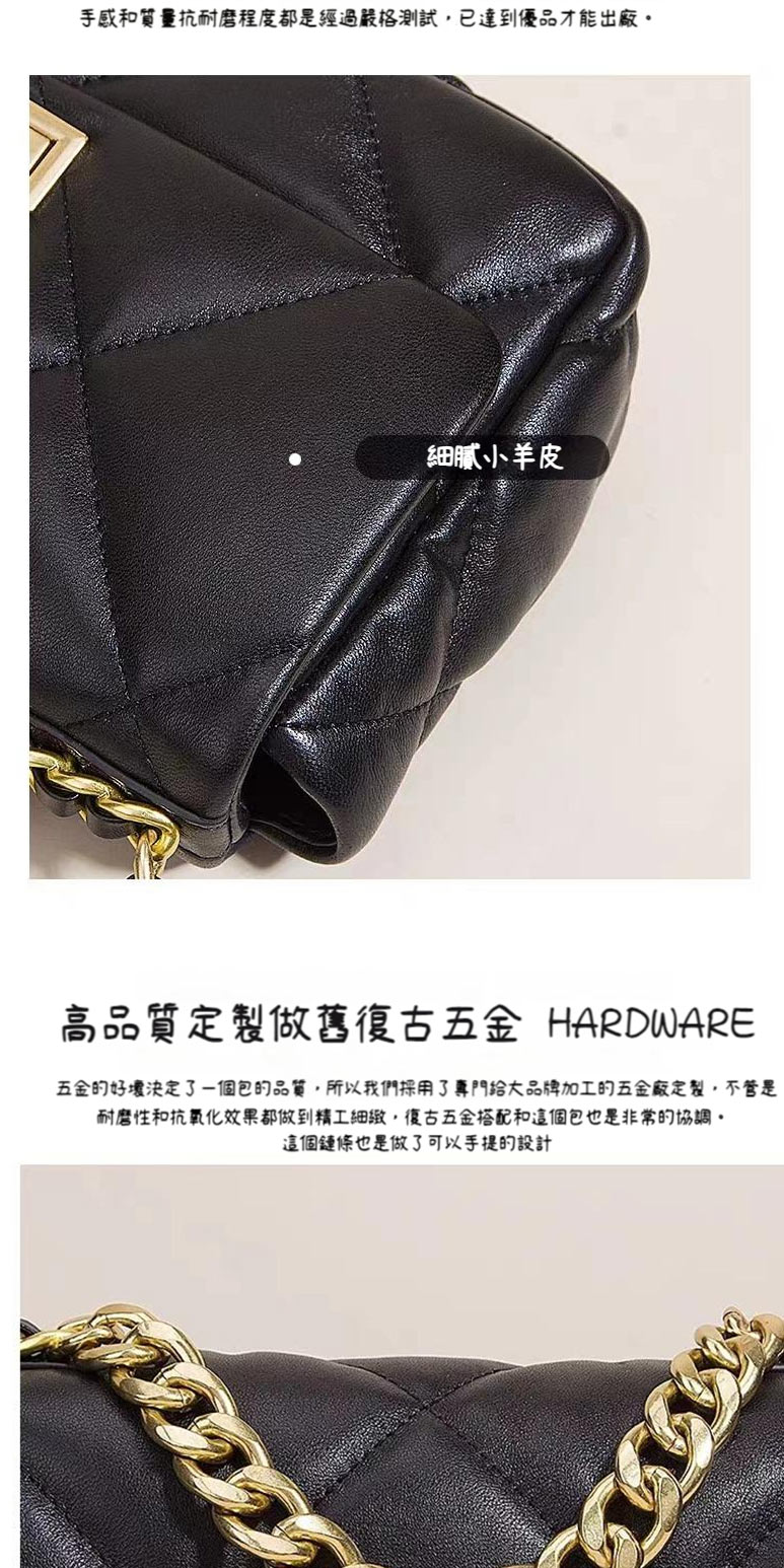 五金的好壞決定了一個包的品質,所以我們採用了專門給大品牌加工的五金廠定製,不管是