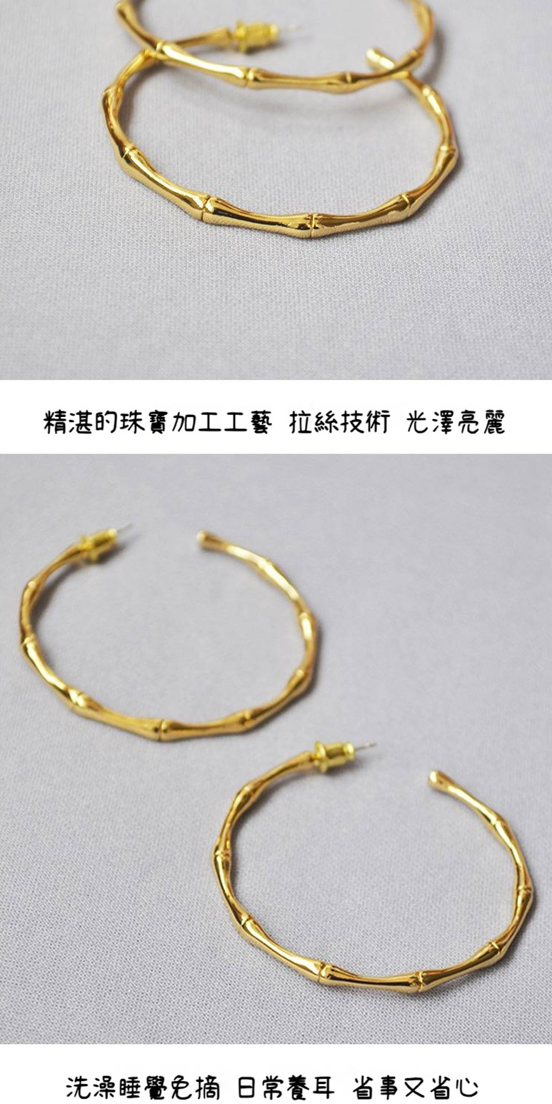 精湛的珠寶加工工藝 拉絲技術 光澤亮麗 洗澡睡覺免摘 日常養耳省事又省心 