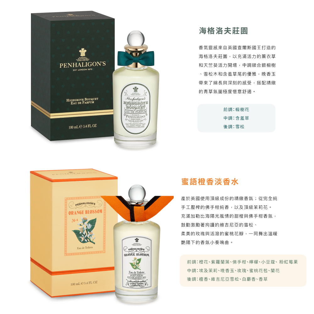 前調橙花、紫蘿蘭葉、佛手柑、檸檬、小豆蔻、粉紅莓果